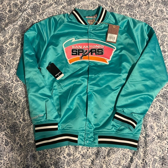 Sam Antonio Spurs Mitchell & Ness Satin Jacket - Picture 16 of 16